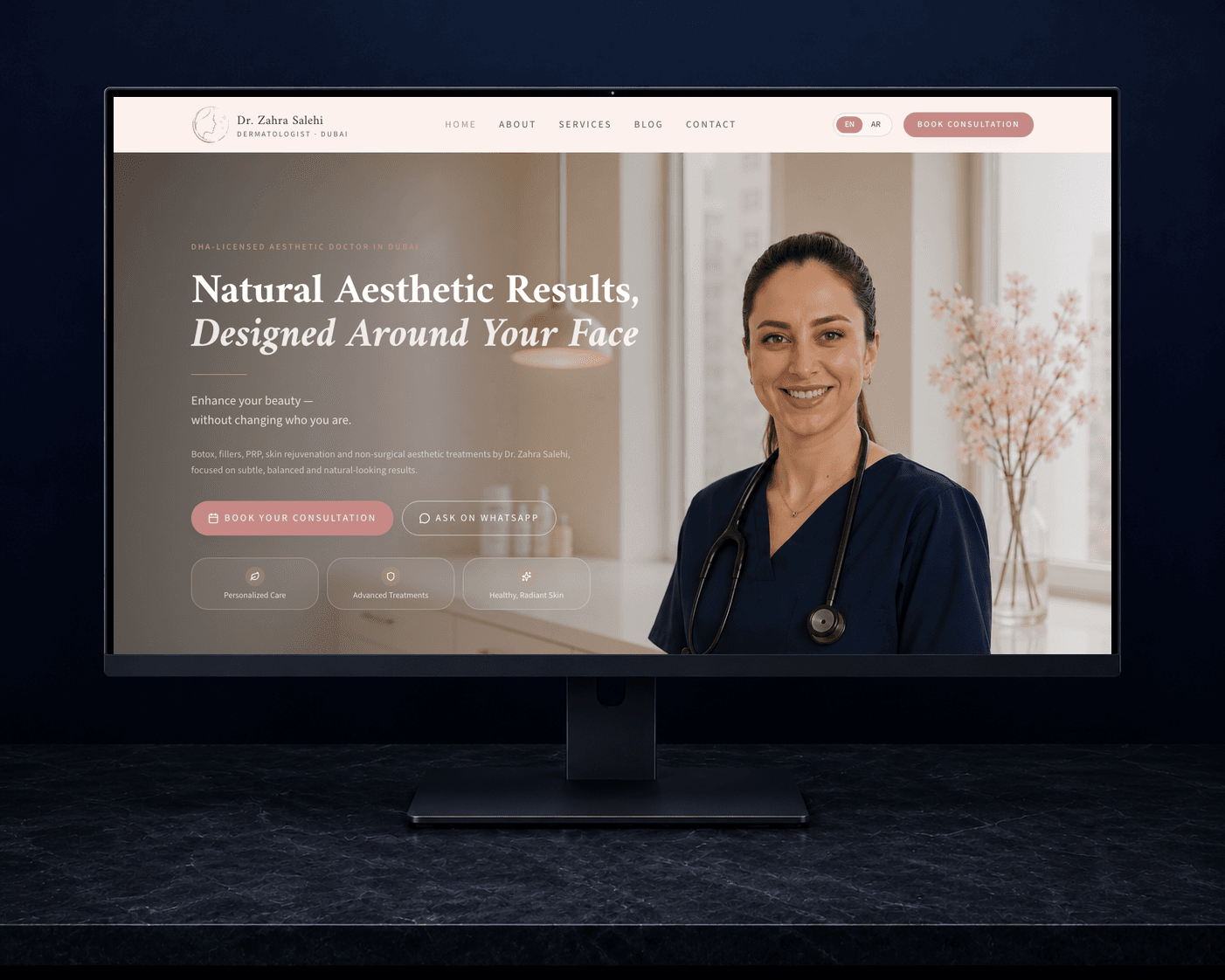 Dr. Zahra Salehi — Medical Website
