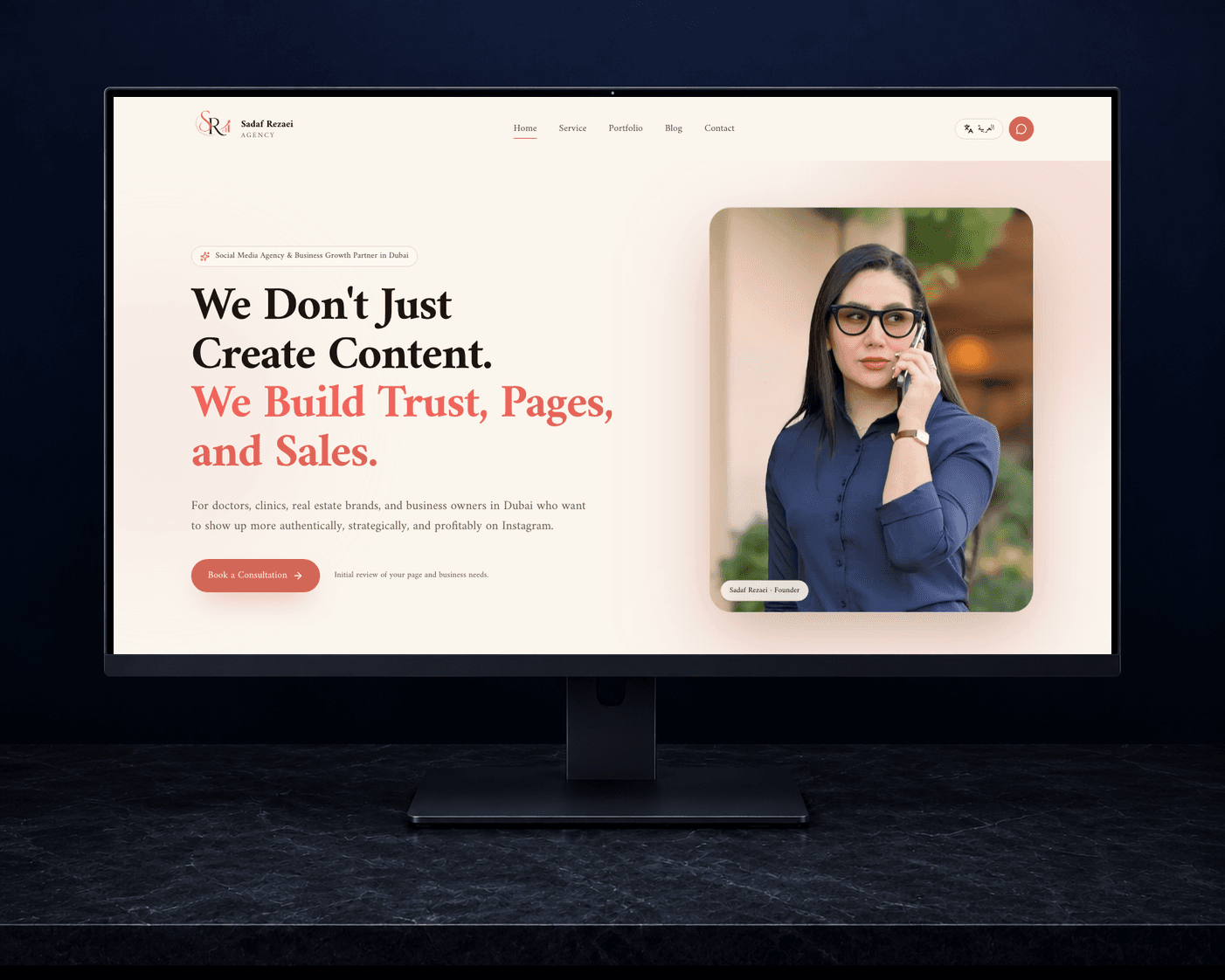 Sadaf Rezai — Personal Brand Website