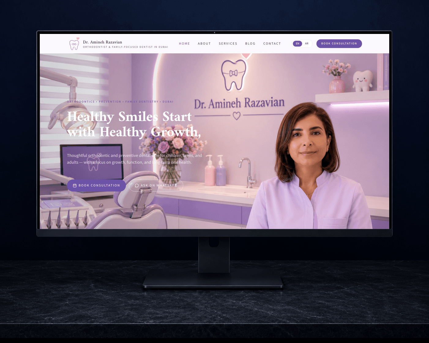 Dr. Amineh Razavian — Medical Website